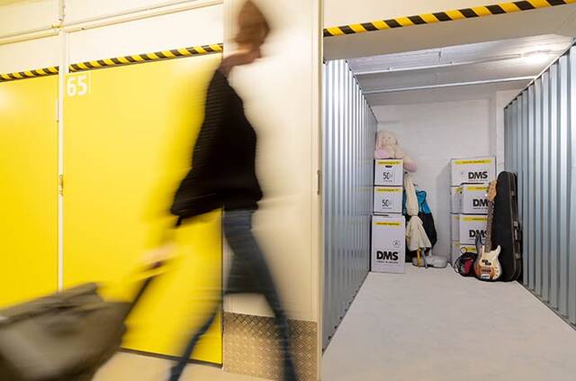 Innenansicht einer Lagerbox