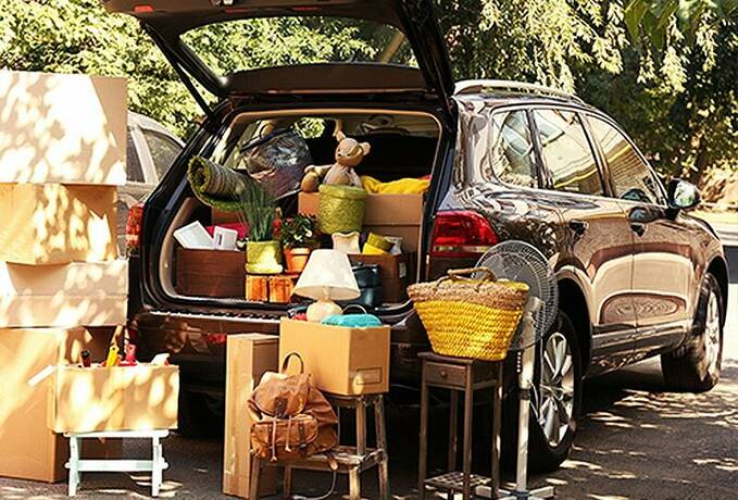 Gepacktes Auto