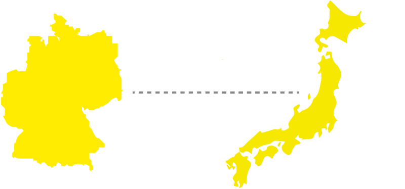 Schaubild Umzug BRD > Japan